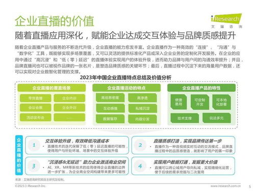 艾瑞咨询 2023年中国企业直播应用标准发展与研究报告